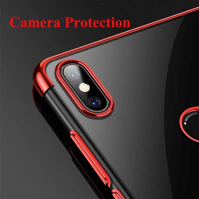 Чехол MAKAVO для Xiaomi Mi Max 3 Max3 роскошный мягкий прозрачный чехол с покрытием чехлы