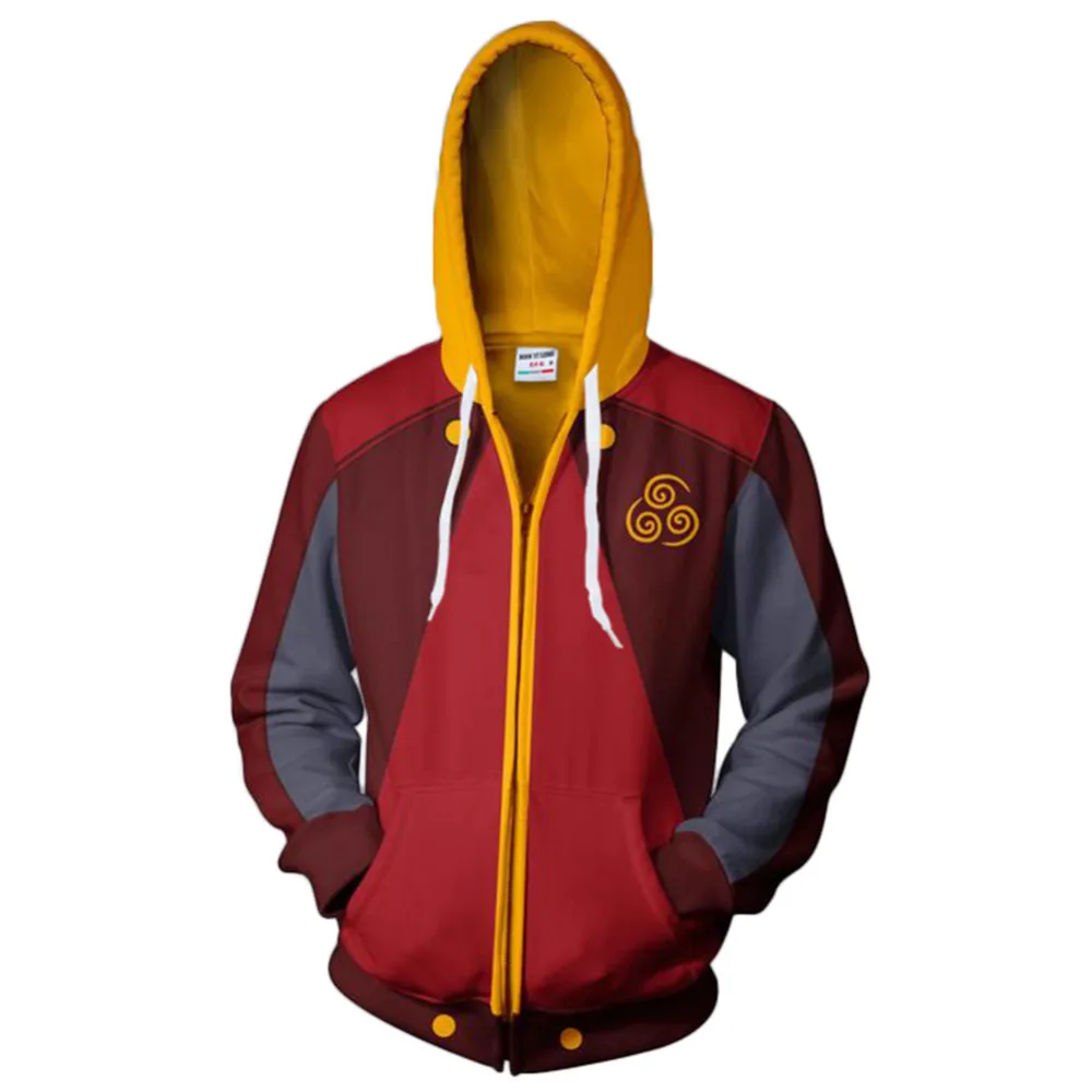 Аватар: Последний Костюм Airbender Азула Аватар Толстовка 3D мультяшный принт мужские