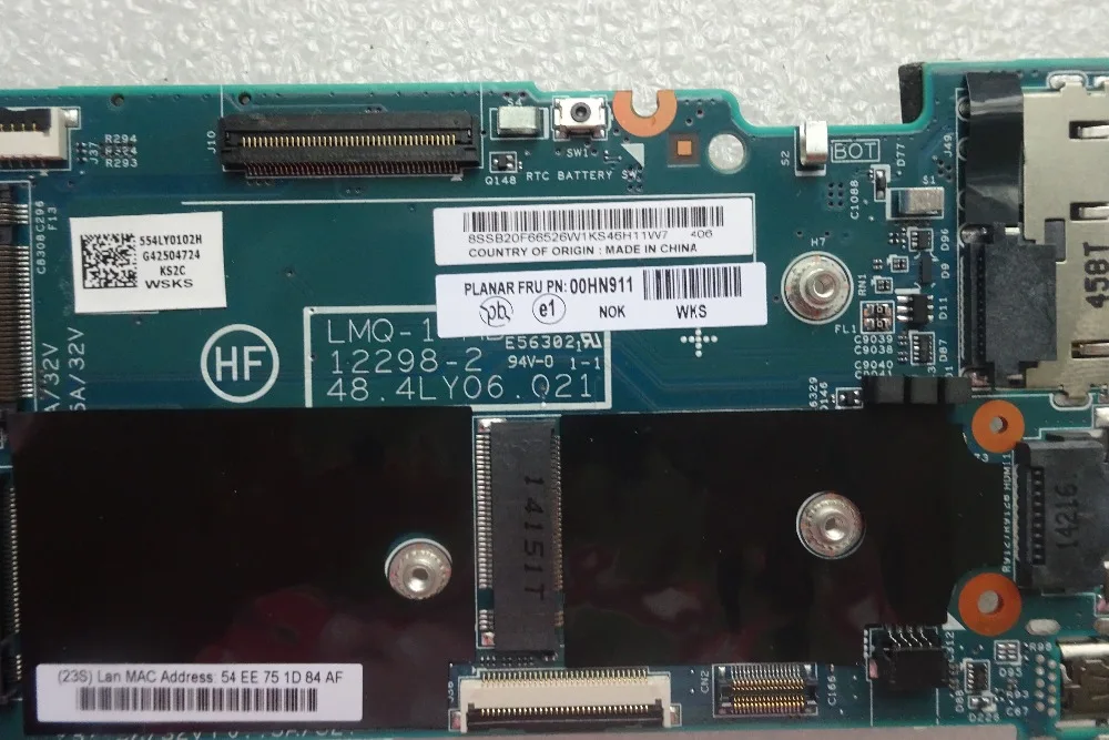 Для lenovo ThinkPad X1C X1 карбоновая материнская плата для ноутбука I5-4210 TPM 4 Гб 12298-2 48.4LY26.021 48.4ly06. 021 протестирована работы