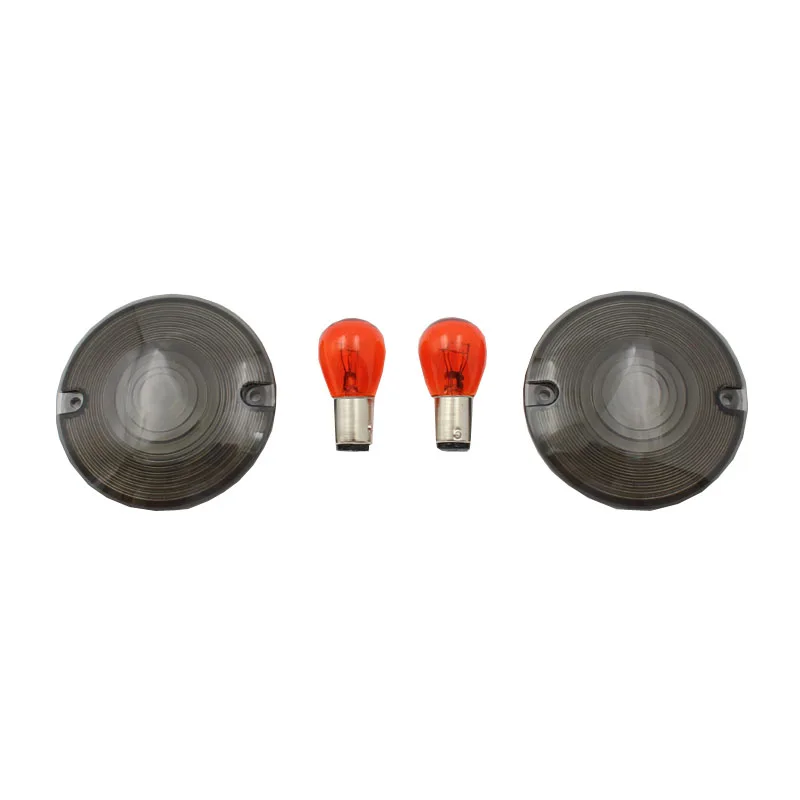 

Одна пара мотоцикла указатель поворота дыма Светильник Крышка Объектива w/современный потолочный светильник для Harley Touring Road King Glide