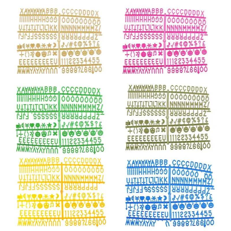 Фигурки для печатной платы из войлока 340 шт. разноцветных цифр со сменными