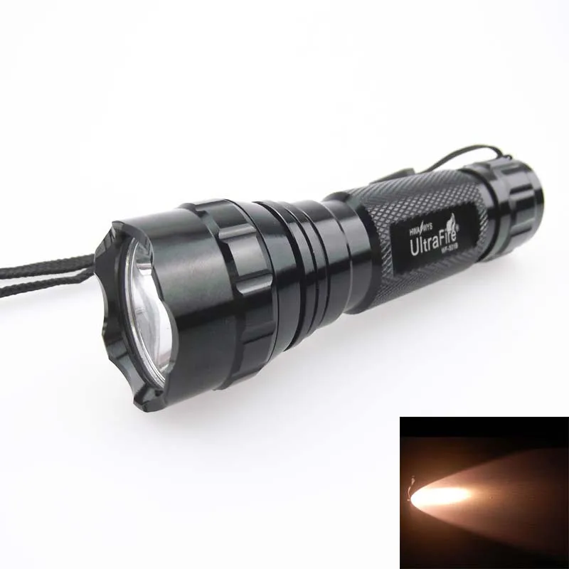 Фонарь для кемпинга и велоспорта 501B CREE XML T6 3000K теплый белый светильник SMO 1-Mode светодиодный светильник с питанием от 1 аккумулятора 18650