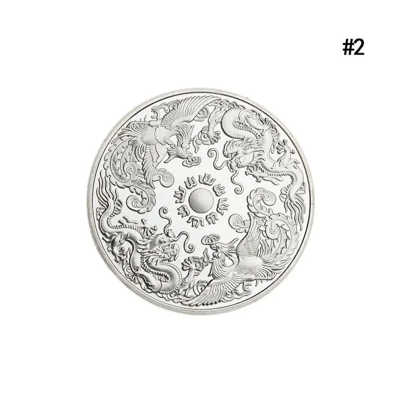 Fengshui китайские монеты Дракон и Феникс Коллекционная счастливая монета памятная