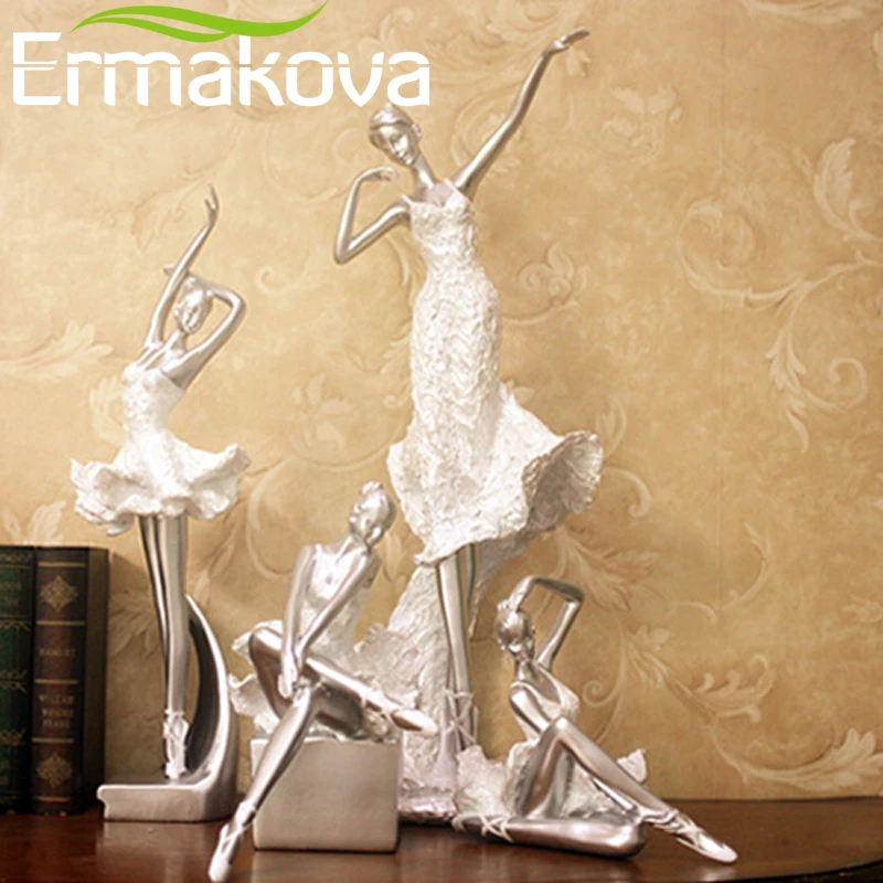 Ермакова 4 различных стилей Изящные балерина Статуэтка Танцующая девочка танцор