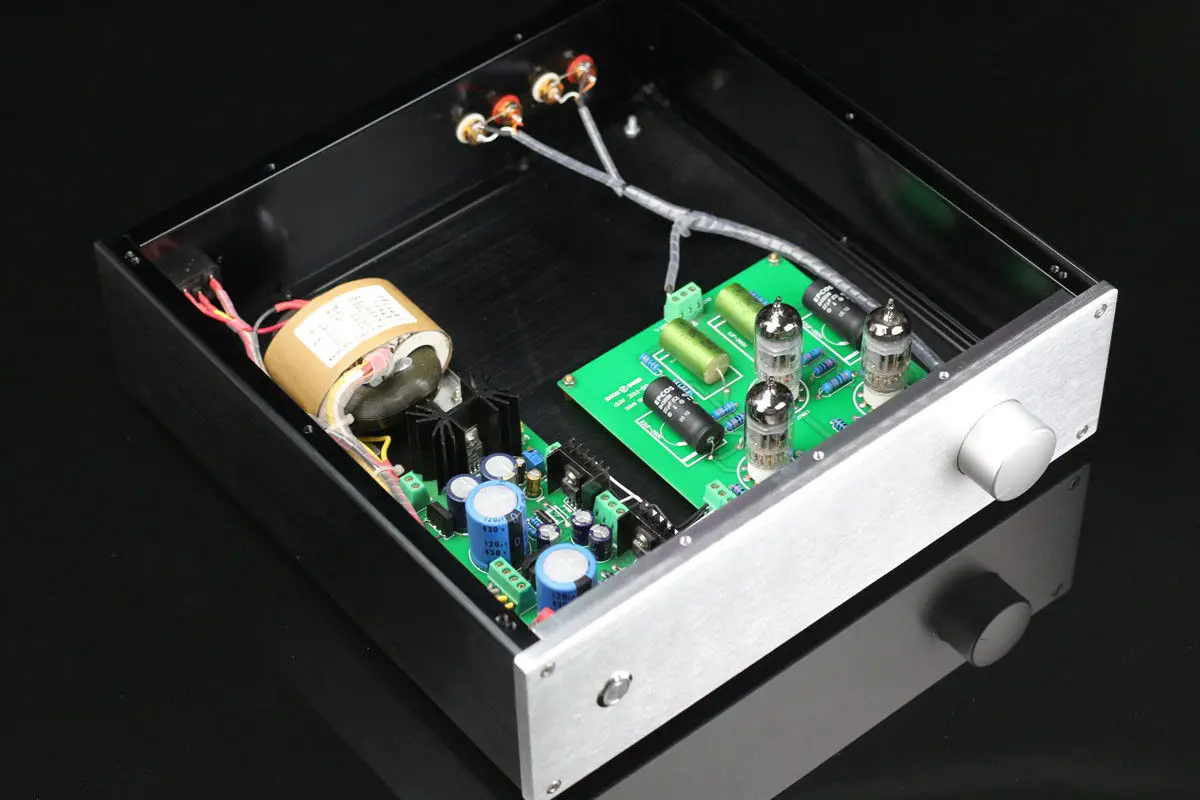 ZEROZONE готовые HIFI наземная сетка gg стерео ламповый предусилитель с 3 шт. 12AU7 L5-23