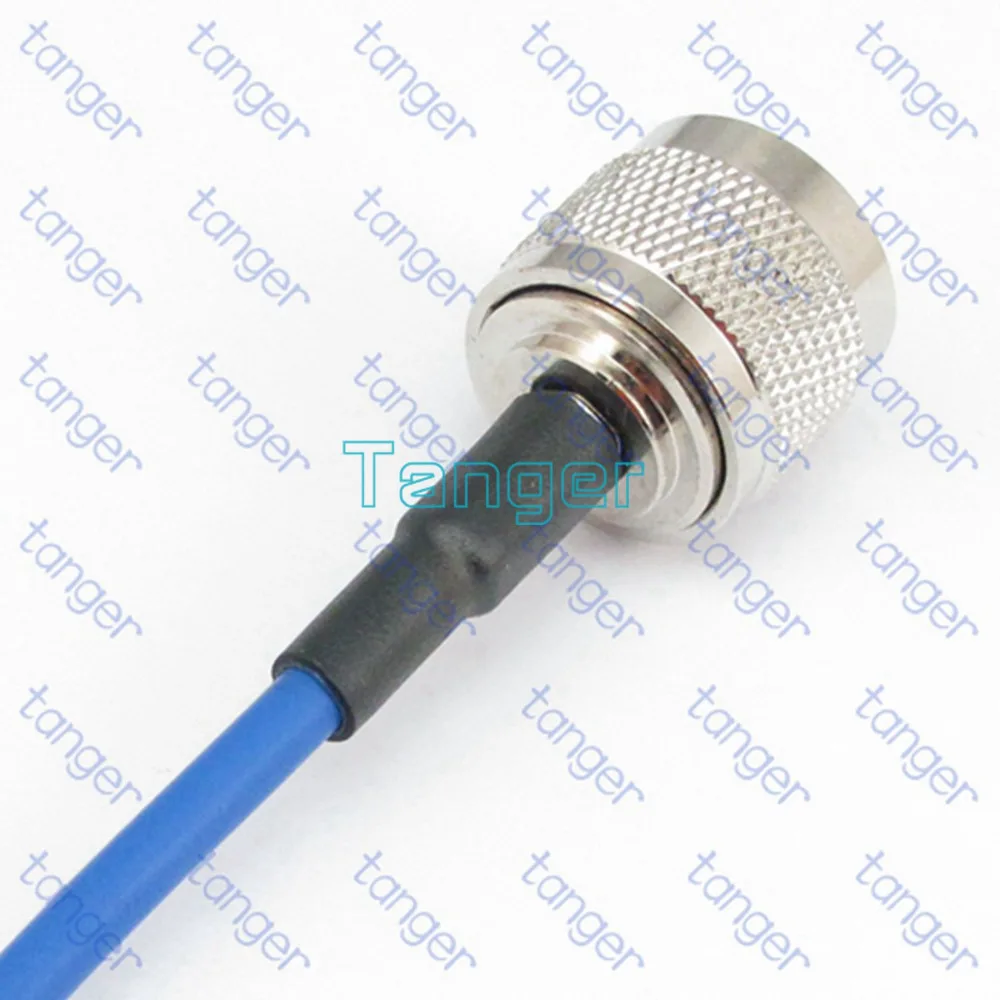 Прямой разъем типа Папа SMA с RG402 RG141 синий коаксиальный кабель RG 402 8 дюймов 20 см RF
