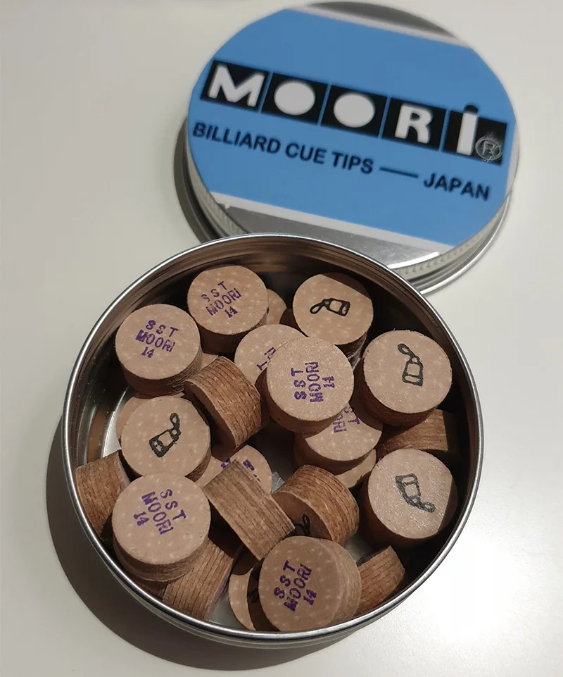 Наконечник для кия Moori 9 шт. черный многослойный Стандартный 14 мм|Аксессуары