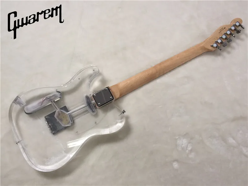 Электрогитара/гитара Gwarem luck star tele/акриловый корпус/гитара в Китае|tele guitar|electric