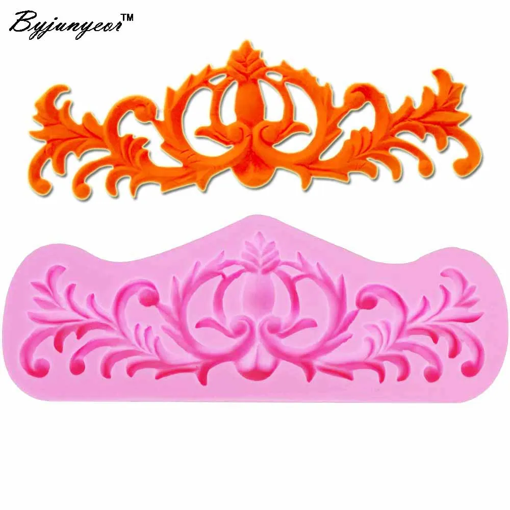 

Byjunyeor European Retro Relief UV Resin Silicone Mold Fondant Chocolate Candy Lollipop Crystal Epoxy Soft Clay Bake Tool M828