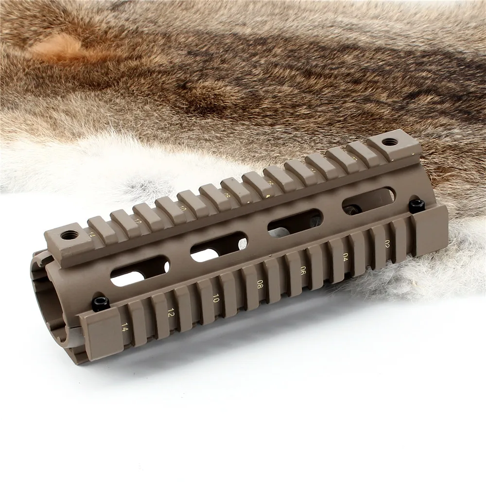Охотничья тропа тактическая AR-15 M16 винтовки 6,7" Длина карабина 2 шт. Прямая поставка Quad рельсовая система управления черный/коричневый