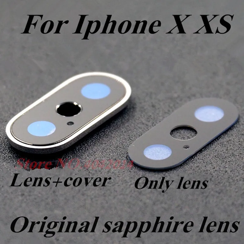 Оригинальный сапфировый стеклянный чехол для объектива камеры 2 шт. iPhone X XS задний