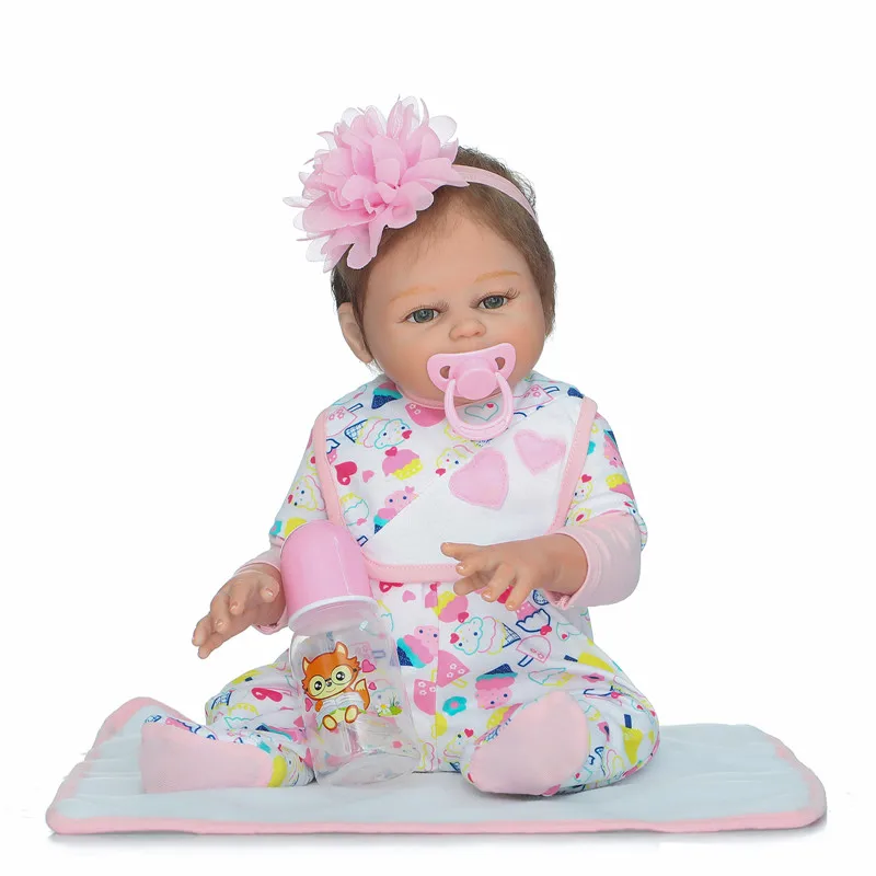 Reborn babies Dolls Soft Silicone body 20inch 50cm Magnetic pacifier Lovely Lifelike Cute Boy Girl Toy bonecas bebe gift reborn | Игрушки и
