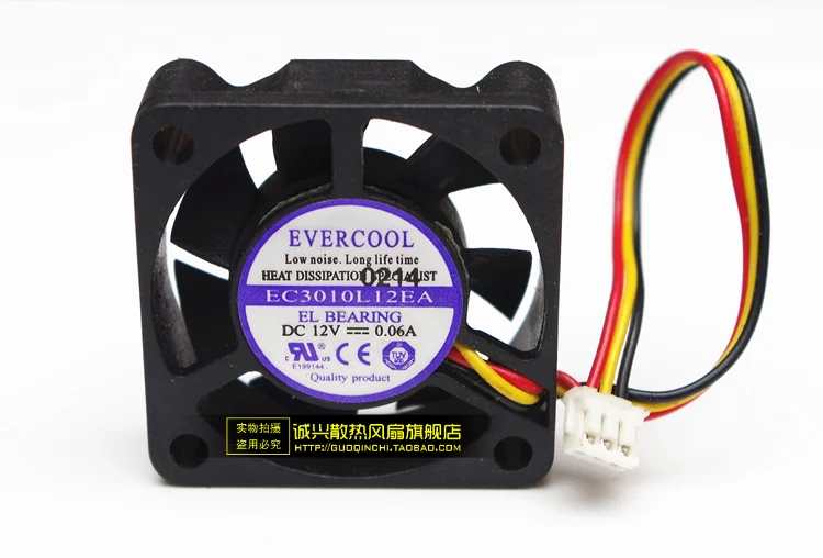 

Free Delivery.3010 EC3010L12EA 12V 0.06A 3CM / cm ultra-quiet fan