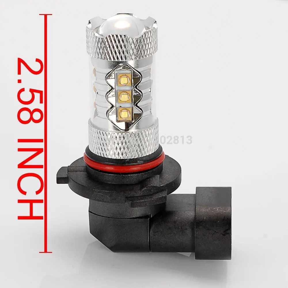 Дневные светодиодные фары дальнего света с чипами CREE 80 Вт 9005 HB3 P20D для Buick Ford Mustang