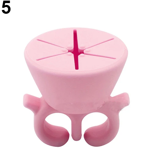 Silicone Nail Art Polish Holder Durable Wearable Finger Wear Bottle Stand | Красота и здоровье