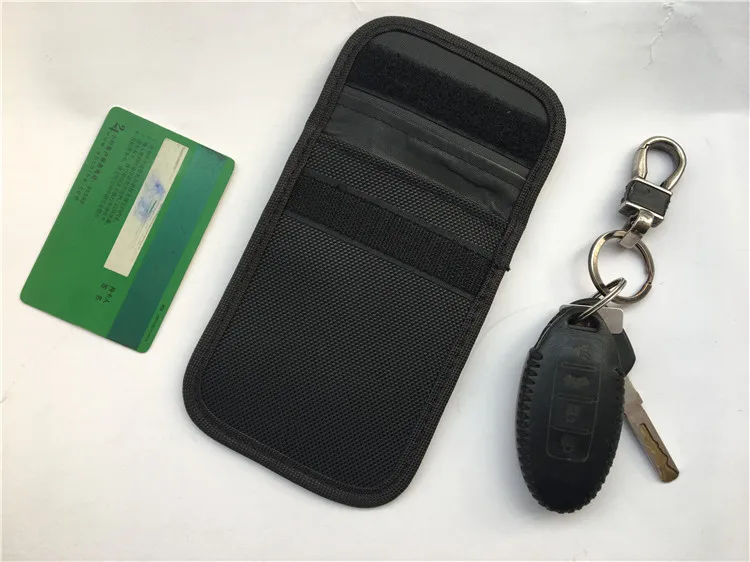 RFID автомобильный пульт дистанционного управления защитный держатель для ключей Оксфорд Анти Rfid Блокировка Кошелек для автомобильных ключей Противоугонная защита кредитных карт