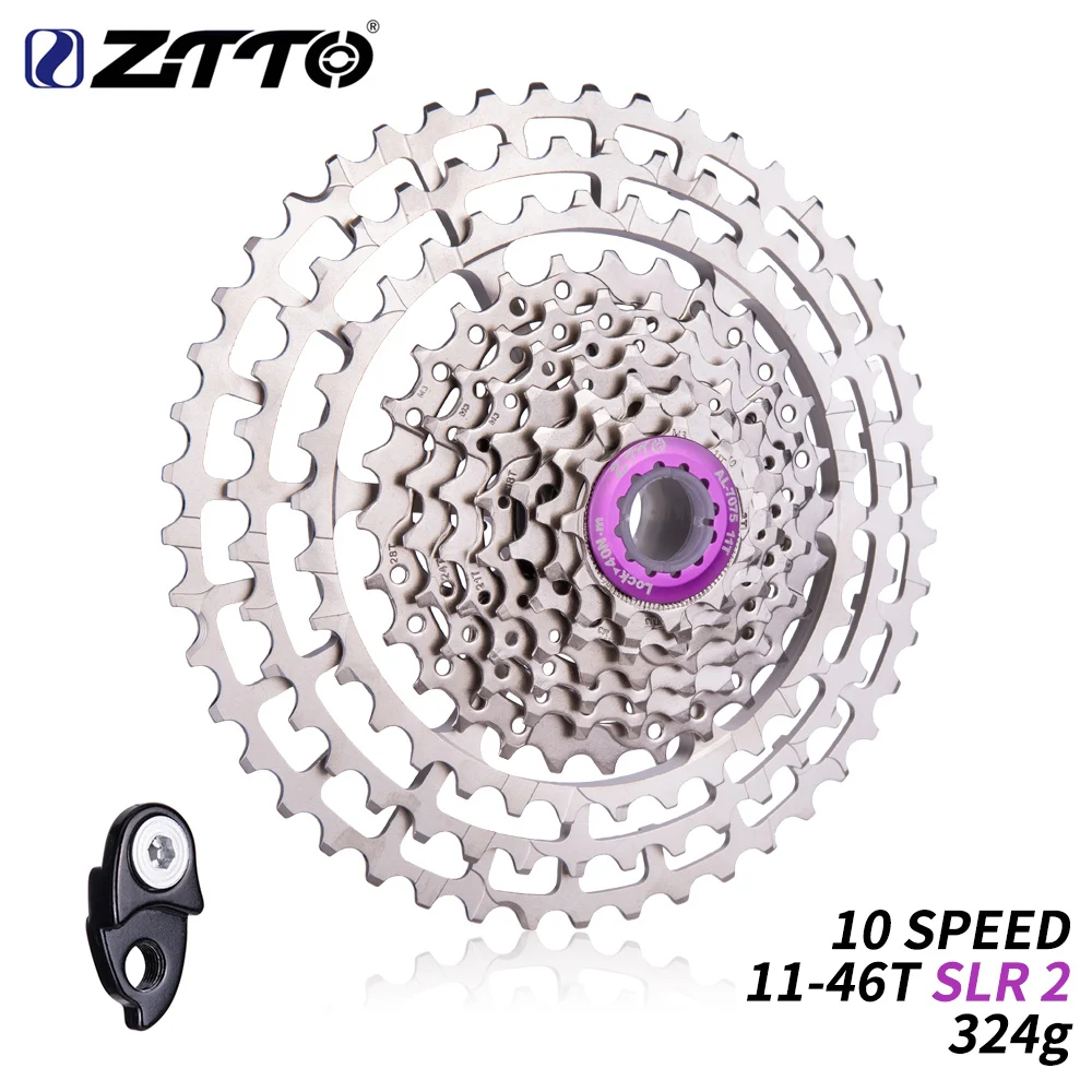 Велосипедная кассета ZTTO 10 скоростей 11 46T SLR 2 HG совместимая с s ultralight CNC 10v k7 для MTB XX X0