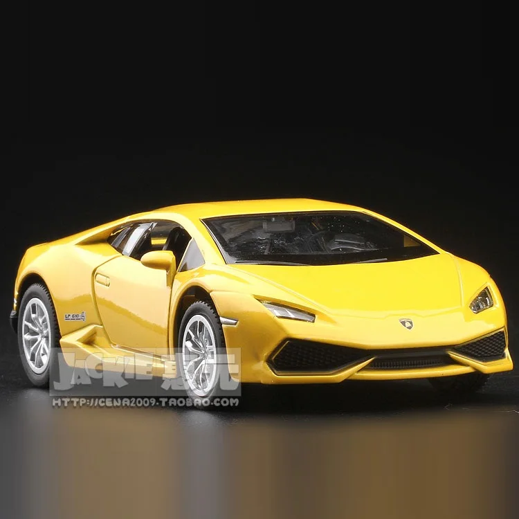 Высокая имитация изысканных литых и игрушечных автомобилей RMZ городской автомобиль Стайлинг Huracan LP610-4 спортивный автомобиль 1:36 литая модель игрушечного автомобиля