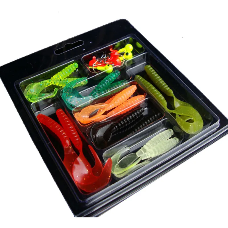 25 шт. Мягкая приманка в виде червей набор приманок для головы рыболовная с