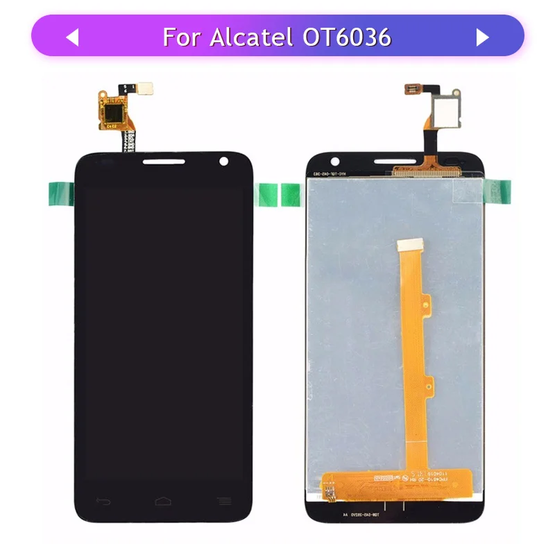 ЖК-дисплей для Alcatel OneTouch Idol 2 Mini S OT6036 6036A 6036Y сенсорный экран в сборе стеклянная