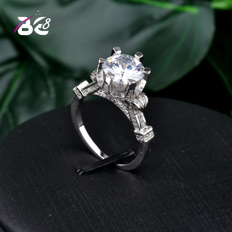 

Модные уникальные кольца Be 8 для женщин, блестящие украшения с геометрическим дизайном и кубическим цирконием класса ААА +, подарок для девочки, R143