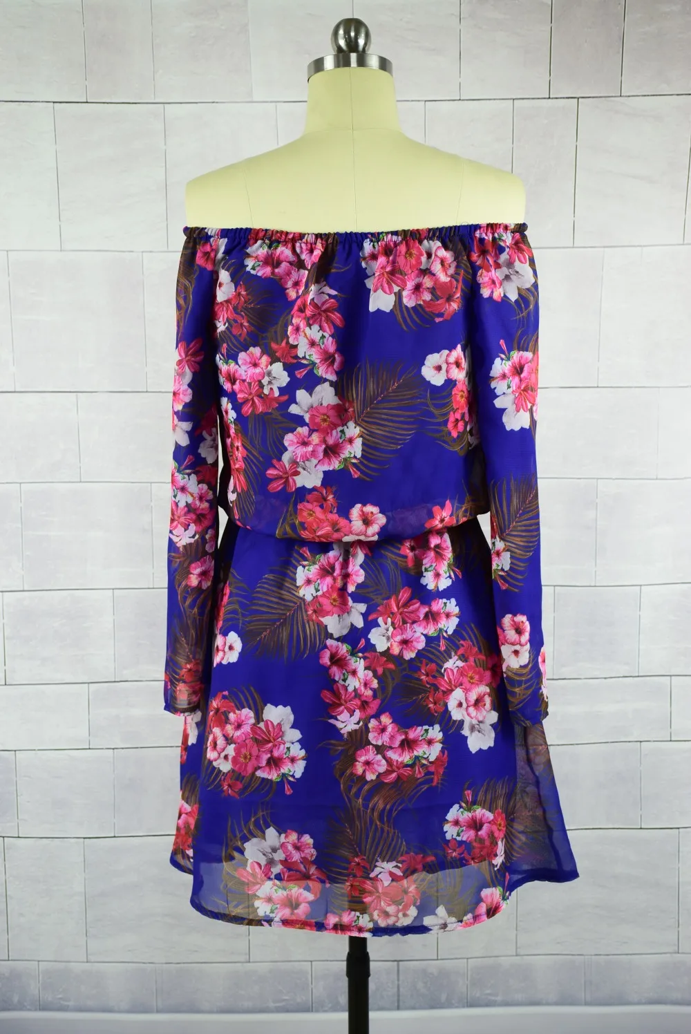 Платья для мамы и дочки 2018 Для Одинаковая одежда из шифона с цветочным принтом