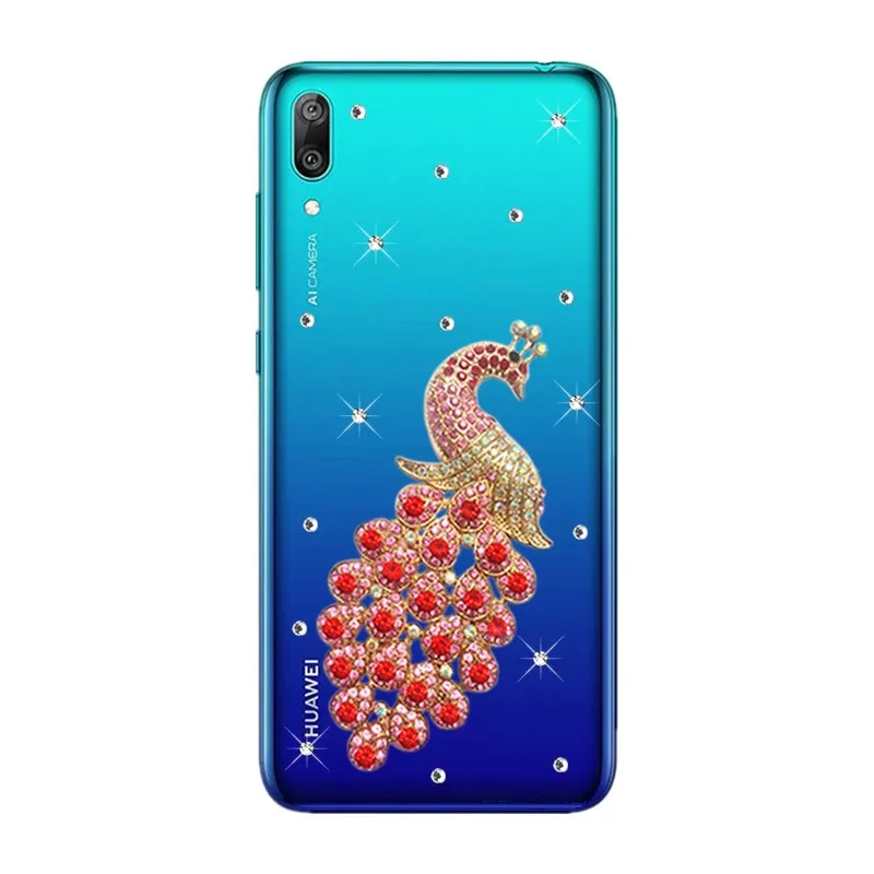 Bling Crystal Diamond Rhinestone Cover Case for Huawei Y7 pro 2019 Y9 Y6 Y5 prime 2018 P Smart P30 P20 Mobile Phone |