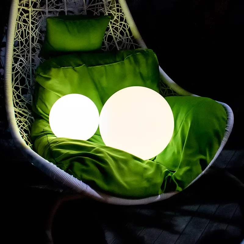 1 шт. круглый светодиодный мяч садовый светильник перезаряжаемые RGB Цвета ночные