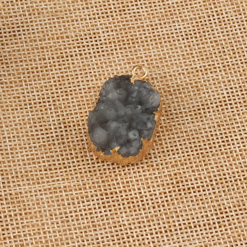 2 шт. нерегулярные овальный камень смола Подвески Ювелирные изделия Поиск DIY