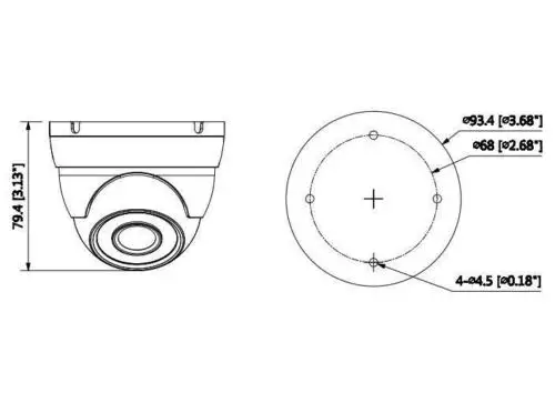 Оригинальная DH HAC HDW1200M HDCVI камера Eyeball Cam 2MP Smart IR 30M IP67 видеонаблюдения HDW1200M|Камеры