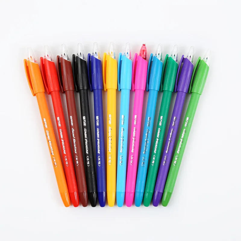 Набор художественных маркеров для рисования 12 цветов/набор | Канцтовары офиса и