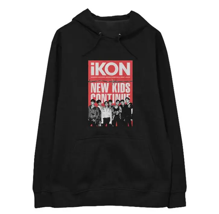 Новое поступление kpop ikon новые детские пуловеры с надписью и названием участников