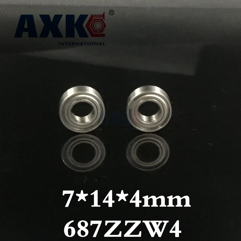 AXK 687W4 687zzw4 7x14x4 мм 7*14*4 миниатюрный шарикоподшипник с глубоким желобом 687/4ZZ