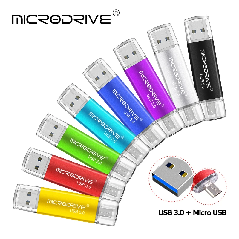 Полный объем Usb 3 0 OTG USB флэш накопитель для смартфонов/планшетов/ПК 16 ГБ 32 64 Гб 128
