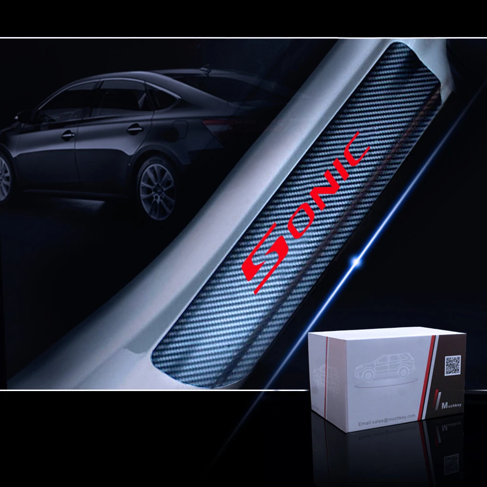 Автомобиль порога Накладка для Chevrolet SONIC зубная щётка двери шаг протекторы 4D