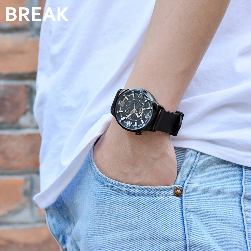 Часы мужские кварцевые в японском стиле люксовые брендовые уникальные