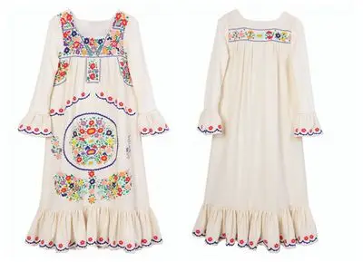 Женское зимнее шерстяное платье LYNETTE'S с оригинальным дизайном цветочной