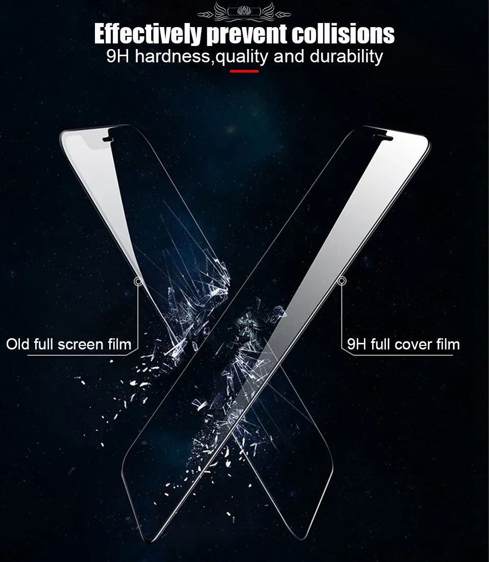 6D закаленное Стекло высококачественный защитный чехол для OPPO Рино 2 Reno2 Z 2Z Realme XT X2 X каждые 2-5 Redmi 3 Pro Экран протектор для OPPO A5 A9 A3S A7 F9 F11 K1 K3