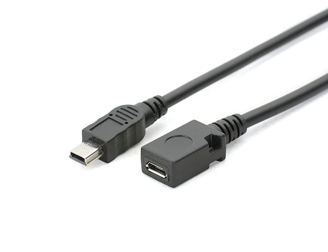 13 см od 2 0 мм USB Mini B 5 контактный штекер Micro usb гнездо V3 в V8 адаптер кабель 20