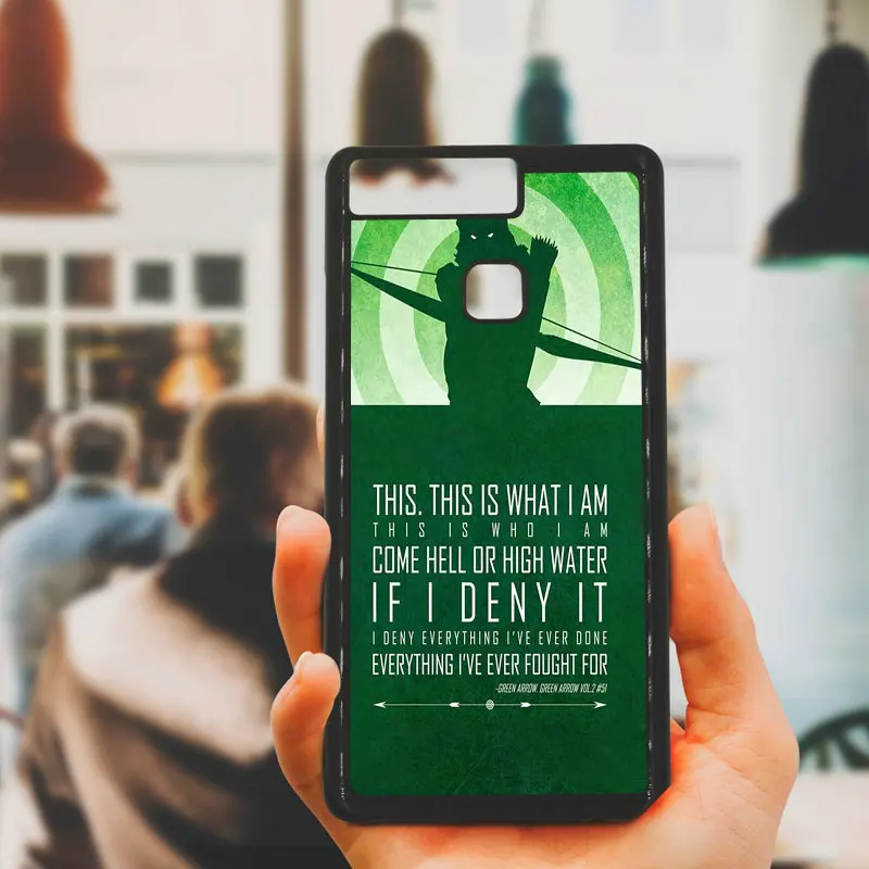 Зеленая Стрела серии чехлы для телефонов Жесткий ПК чехол защиты huawei P10 P9 плюс P8