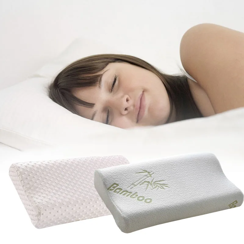 Unihome белого бамбукового волокна медленно отскакивающая Подушка пена с эффектом