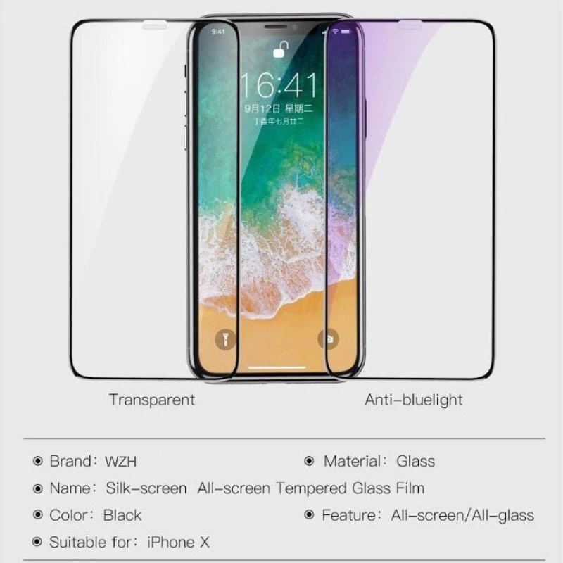 9D полное покрытие закаленное стекло для iPhone X XS 0 25 мм 3D Защита экрана 11 Pro Защитная