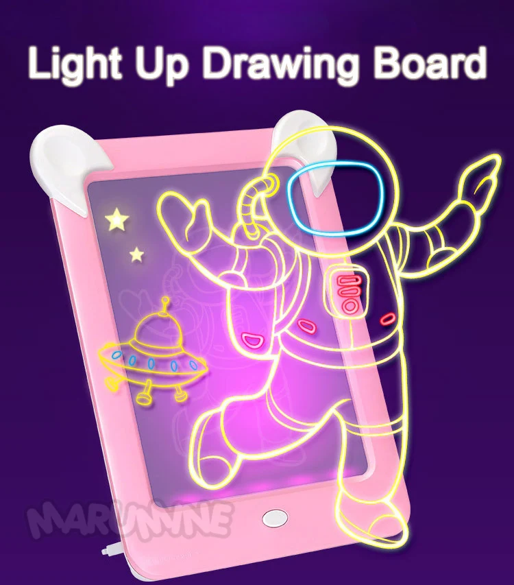 Marumine 3D Magic альбом для рисования письменная доска Sketchpad планшет Творческие дети ручка подарка светодиодных фонаря свечение художественный Рисунок Игрушки