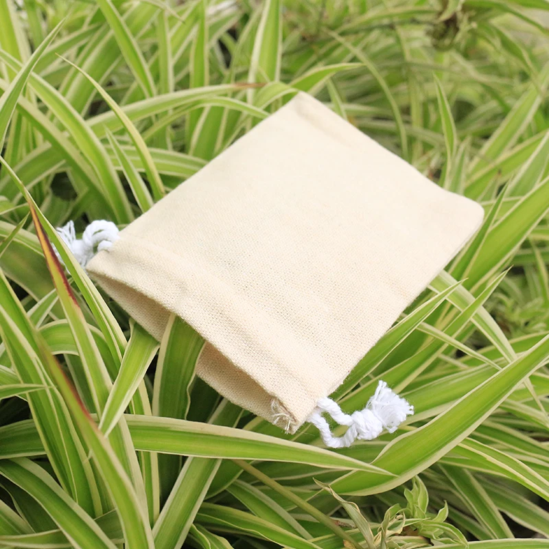 Сумка из хлопка и льна японские сумки 2 естественного цвета Размер 9 см * 12