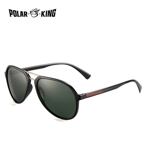 C1 Black Green POLARKING Марка Классические Дизайнерские Поляризованные Солнцезащитные Очки Для Мужчин Вождение Пластиковые Солнцезащитные Очки Мужской Рыбалка Очки Oculos de sol - Цвет линз: C1 Black Green