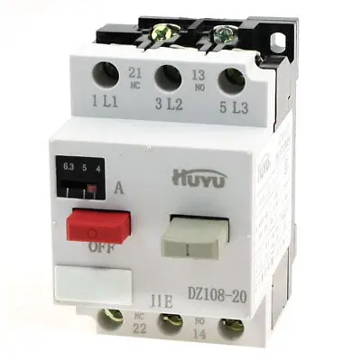 Защита двигателя 3 полюса 1NC 1NO 4-6.3A диапазон выключателя Ui660V 6kV | Инструменты