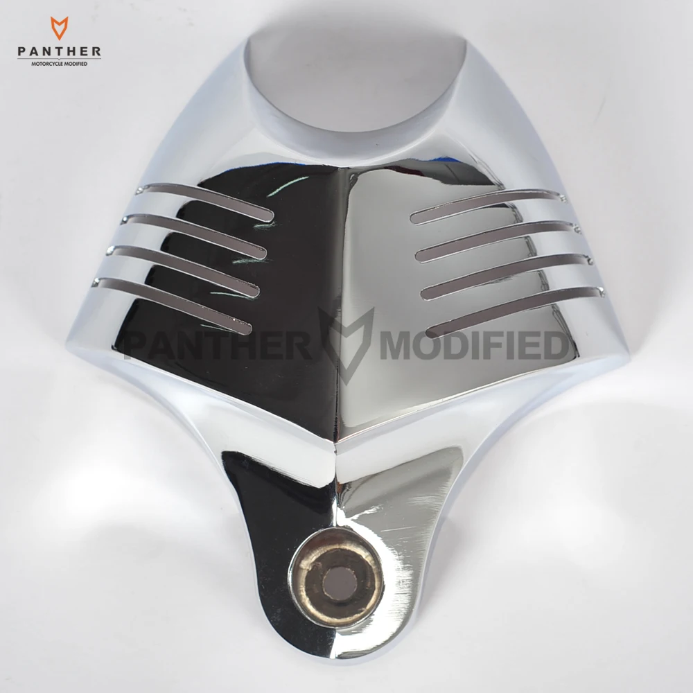 Хром мотоцикл V-Shield Рог крышка Набор Чехол для Harley Big Twins Evo 1992-2012 двойная камера 1988 GG