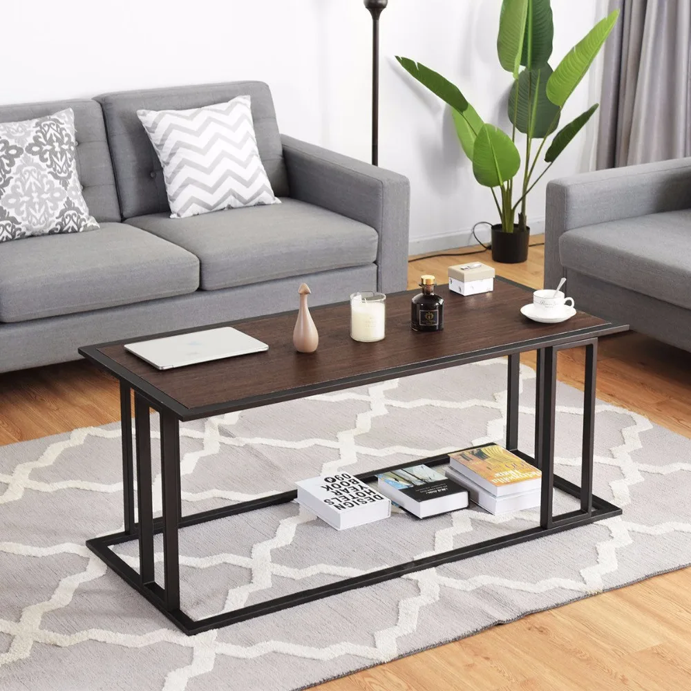 

Giantex Coffee Cocktail Accent End Table Side Sofa Living Room Essentials Furniture NEW Living Room Furniture HW58265