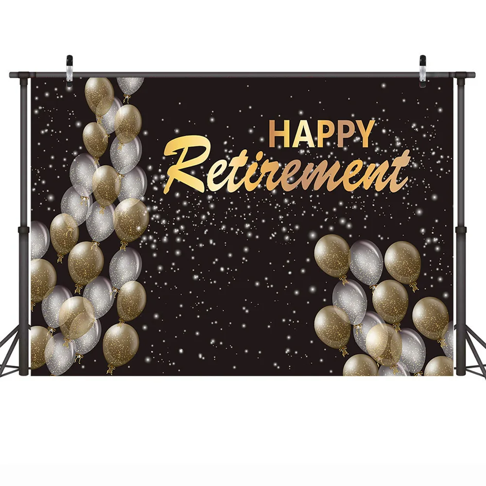 Счастливой жизни фон с воздушными шарами для фотосъемки на вечерние боке черный