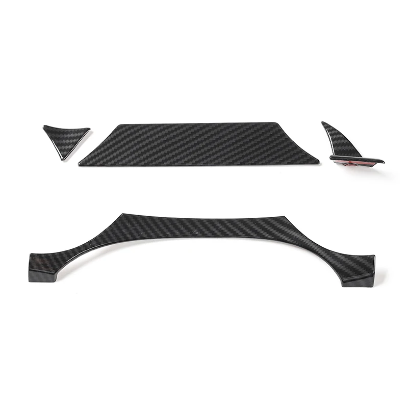 Carbon Fiber Grain SHINEKA углеродного волокна зерна ABS автомобиля Приборная панель приборной панели декор накладка наклейки для Ford Mustang- аксессуары - Название цвета: Carbon Fiber Grain